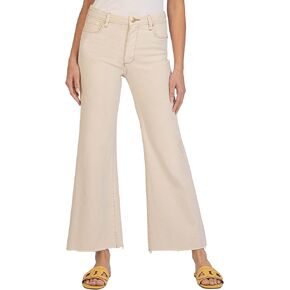 KUT from the Kloth Meg High-Rise Fab AB Wide Leg in Ecru Ecru 16