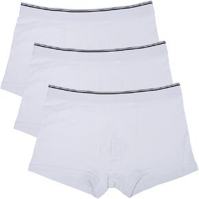 LALUNA BRIDE Men's Cotton Low-Rise Boxer Brief Underwear Trunks Pack Of 3
