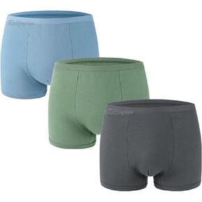 Mens Disposable Underwear for Fitness Hotel Spa Hospital Stays, 100% Cotton Boxer Briefs (6Pack)