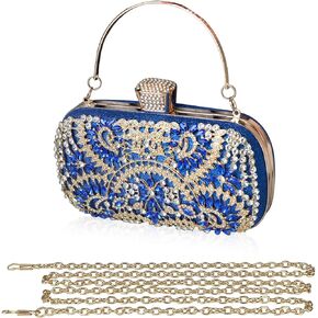 CORIOS Womens Rhinestone Evening Bag Crystal Clutch Bag Sparkly Glitter Handbag