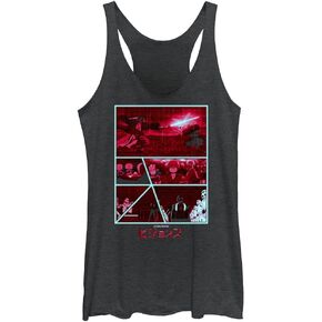 STAR WARS Girls Visions Multi Panel Tri-Blend Racerback Layering Tank