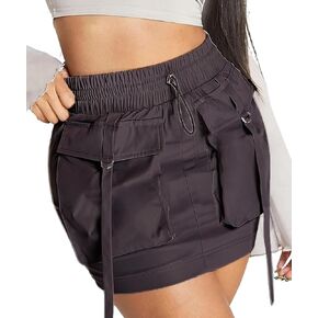 Cargo Skorts Women Y2k Bodycon Mini Cargo Denim Skirt with Pocket
