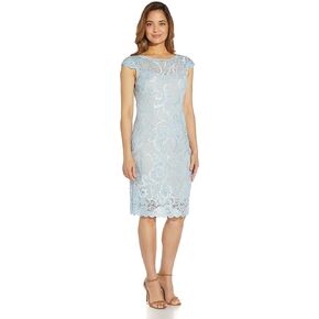 Adrianna Papell Women's Embroidered Lace Sheath