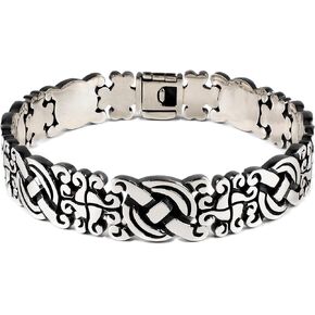 Maya Bracelet: Handcrafted From Solid 925 Sterling Silver With a Blackened and Polished Finish