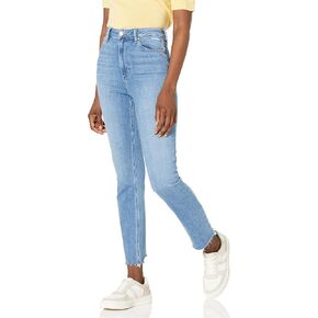 PAIGE Women's Ultra High Rise Cindy Straight Ankle Length in Austyn Destructed W/Destroyed Hem in Saudi Arabia