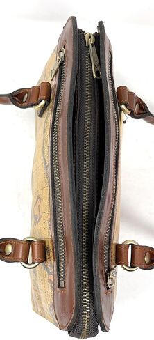 Patricia Nash Leather Calvi Satchel, European Map in Saudi Arabia