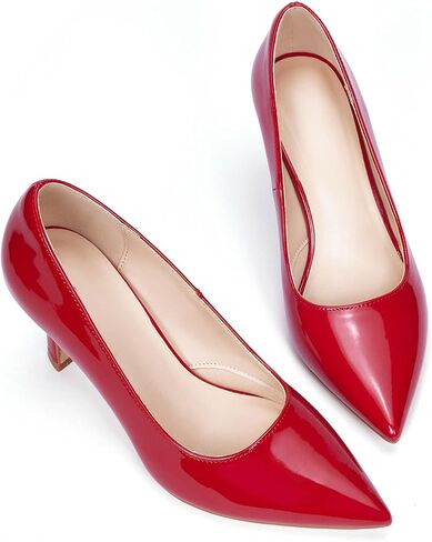 Elisabet Tang Women’s High Heel Closed Toe Pumps Pointed Toe 3.15 inch Heels Shoes Slip On Classic Office Dress Pumps in Saudi Arabia