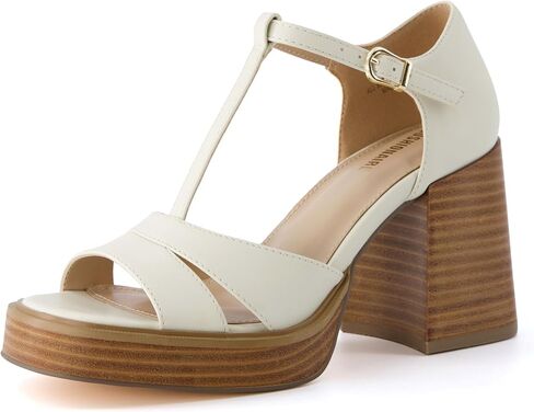 CUSHIONAIRE Women's Delano Mary Jane Platform Heels +Memory Foam, Wide Widths Available in Saudi Arabia