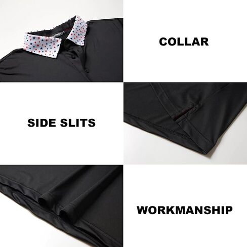 Mens Golf Shirts Dry Fit Short Sleeve Casual Performance Solid Collared Polo Shirts for Men in Saudi Arabia