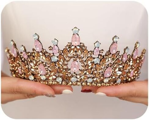 JWICOS Crystal Crowns and Tiaras Headband for Girl or Women Wedding Tiara for Birthday Party Prom Bridal Tiara Crown for Halloween Costume in Saudi Arabia