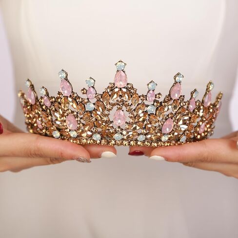 JWICOS Crystal Crowns and Tiaras Headband for Girl or Women Wedding Tiara for Birthday Party Prom Bridal Tiara Crown for Halloween Costume in Saudi Arabia