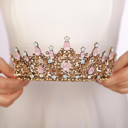 JWICOS Crystal Crowns and Tiaras Headband for Girl or Women Wedding Tiara for Birthday Party Prom Bridal Tiara Crown for Halloween Costume in Saudi Arabia