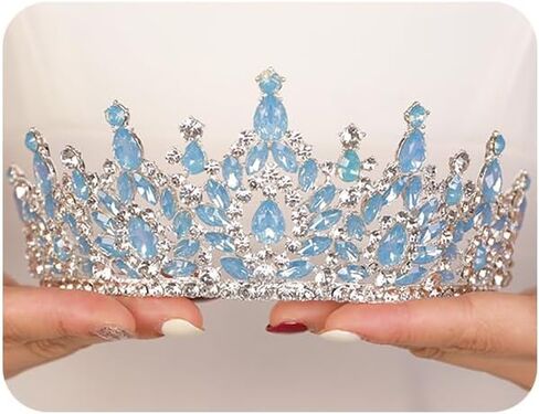 JWICOS Crystal Crowns and Tiaras Headband for Girl or Women Wedding Tiara for Birthday Party Prom Bridal Tiara Crown for Halloween Costume in Saudi Arabia