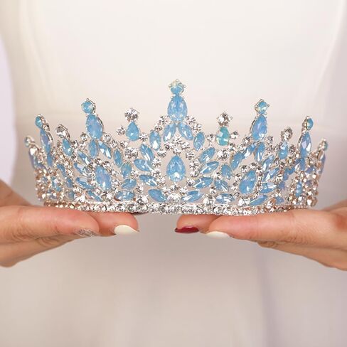 JWICOS Crystal Crowns and Tiaras Headband for Girl or Women Wedding Tiara for Birthday Party Prom Bridal Tiara Crown for Halloween Costume in Saudi Arabia