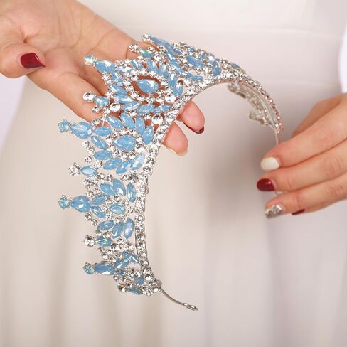 JWICOS Crystal Crowns and Tiaras Headband for Girl or Women Wedding Tiara for Birthday Party Prom Bridal Tiara Crown for Halloween Costume in Saudi Arabia
