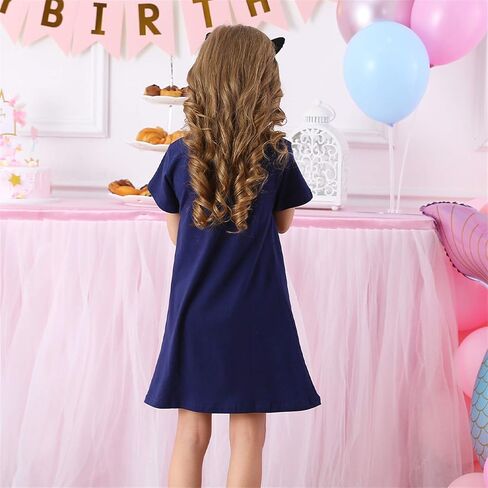 فساتين صيفية للفتيات الصغيرات من VIKITA 2020 بأكمام قصيرة، مناسبة لعمر 3-8 سنوات in Kuwait