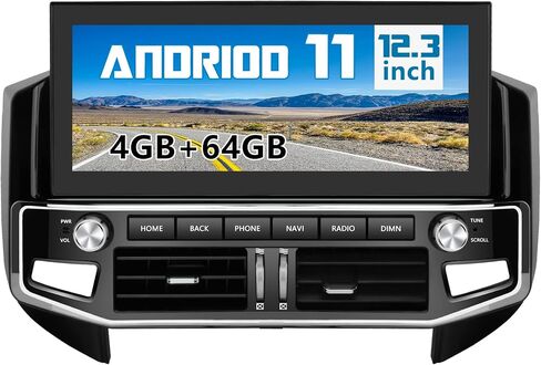 Car Radio Stereo Android 11 for Mitsubishi Pajero 2007-2020 12.3 inch Screen Upgrade Built in Carplay/Android Auto GPS SWC BT AM/FM 4G RAM 64G ROM Head Unit in Saudi Arabia
