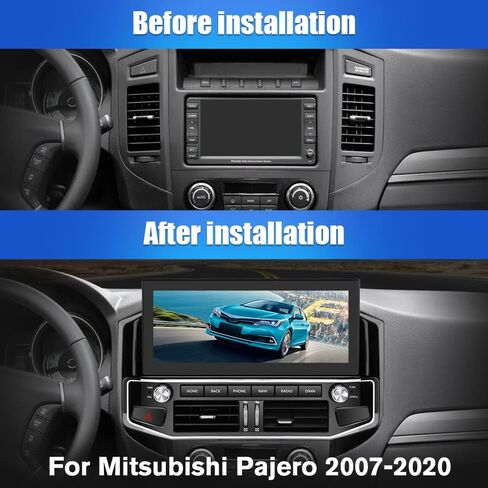 Car Radio Stereo Android 11 for Mitsubishi Pajero 2007-2020 12.3 inch Screen Upgrade Built in Carplay/Android Auto GPS SWC BT AM/FM 4G RAM 64G ROM Head Unit in Saudi Arabia