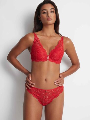 Aubade Women's Flowermania Shoulder Plunge Bra in Saudi Arabia