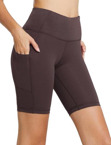 BALEAF Women's 8"/ 7"/ 5" Biker Shorts High Waist Yoga Workout Gym Running Volleyball Spandex Shorts with Pockets in Saudi Arabia