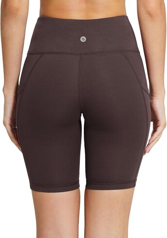 BALEAF Women's 8"/ 7"/ 5" Biker Shorts High Waist Yoga Workout Gym Running Volleyball Spandex Shorts with Pockets in Saudi Arabia