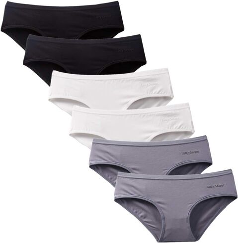 ملابس داخلية نسائية بيكيني من القطن، سراويل داخلية للسيدات منخفضة الارتفاع مع حقيبة هدايا براغيتاس in Kuwait