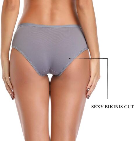 ملابس داخلية نسائية بيكيني من القطن، سراويل داخلية للسيدات منخفضة الارتفاع مع حقيبة هدايا براغيتاس in Kuwait