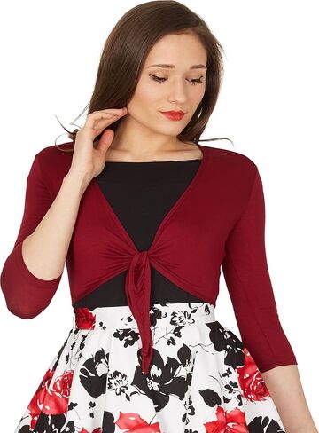 BlackButterfly Front Tie Up Bolero Shrug in Saudi Arabia