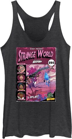 قميص بدون أكمام للسيدات من Disney Girls World Strange Adventures Fast Fashion Racerback in Saudi Arabia