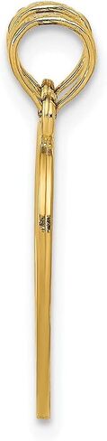 Diamond2Deal 14k Yellow Gold I Love You Break Apart Heart Pendant Fine Jewelry for Women (L- 19 mm W- 16 mm), Yellow Gold in Saudi Arabia