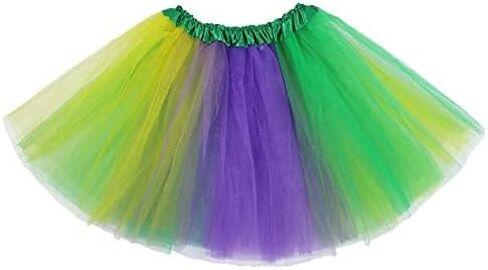 Zando Tutu for Women Adults Teens 5 Layers Halloween Costume Cosplay Running Tutu Party Elastic Fluffy Tulle Dance Skirt in Saudi Arabia