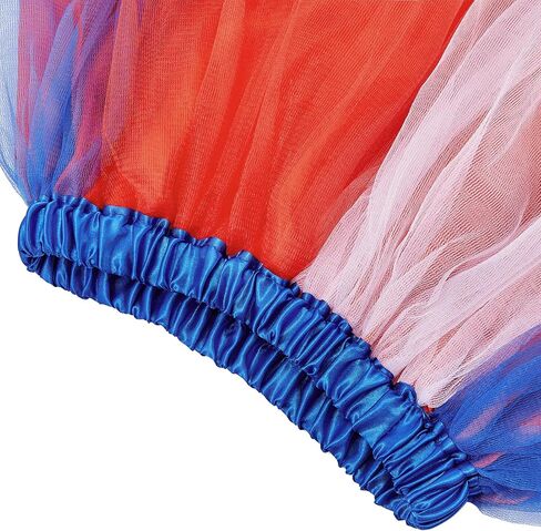 Zando Tutu for Women Adults Teens 5 Layers Halloween Costume Cosplay Running Tutu Party Elastic Fluffy Tulle Dance Skirt in Saudi Arabia
