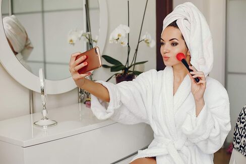 Bathrobe for Women, White Cotton Bath Robes, Terry Cloth Robes, Lightweight Plush, Long Bathrobe, Spa, Robes, Unisex, Medium in Saudi Arabia