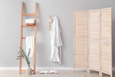 Bathrobe for Women, White Cotton Bath Robes, Terry Cloth Robes, Lightweight Plush, Long Bathrobe, Spa, Robes, Unisex, Medium in Saudi Arabia