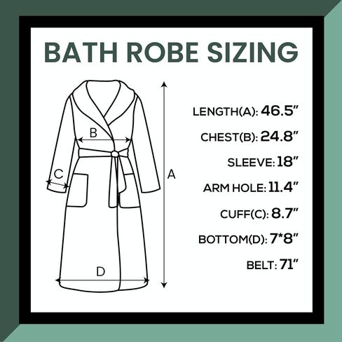 Bathrobe for Women, White Cotton Bath Robes, Terry Cloth Robes, Lightweight Plush, Long Bathrobe, Spa, Robes, Unisex, Medium in Saudi Arabia