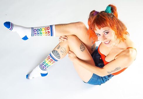 Gumball Poodle Novelty Gift Crew Socks For Men, Women and Teens (Made in the USA) in Saudi Arabia
