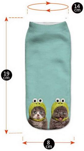 زيجو جوارب قصيرة بطول الكاحل بتصميم مبتكر ثلاثي الابعاد للجنسين in Kuwait