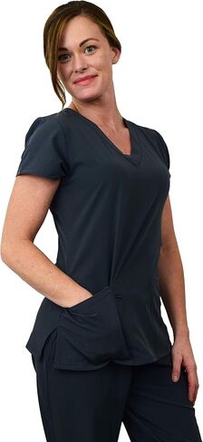 Green Town Scrubs for Women Scrub Set - Jogger Pant and V-Neck Top, 6 Pockets, Easy Care Uniforms in Saudi Arabia