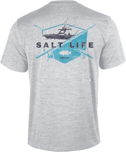 Salt Life Men's Ride Or Die Short Sleeve Performance Pocket Tee in Saudi Arabia
