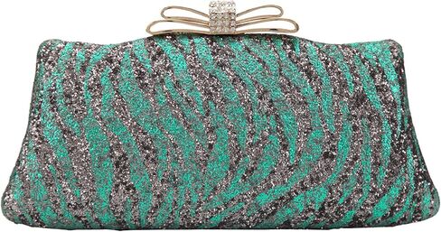 حقيبة يد مسائية من Fawziya مصنوعة من حجر الراين على شكل فيونكة لامعة وحمار وحشي كبيرة الحجم للنساء رسمية in Kuwait