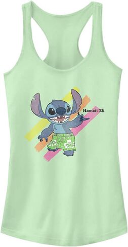 قميص للفتيات من Disney Lilo Stitch Shaka مقاس نحيف، حاشية واسعة بظهر متقاطع in Saudi Arabia