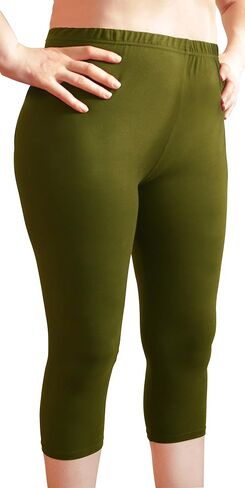 Plus Size Buttery Soft Premium Quality Capri Leggings, Pants for Women in Saudi Arabia