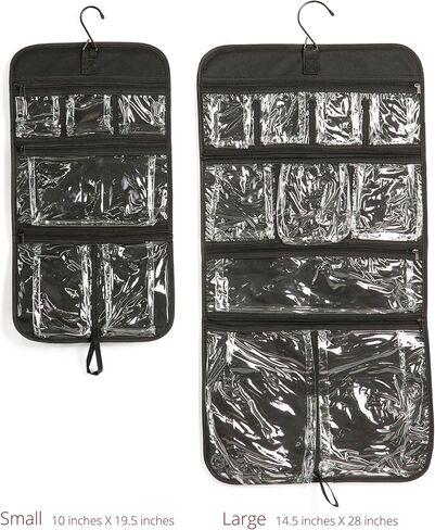 حقيبة أدوات الزينة الصغيرة للسفر من فيشرز فينيري، منظم مستحضرات التجميل للرجال (أسود، صغير) in Kuwait