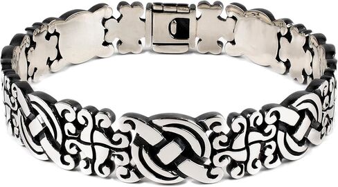 Maya Bracelet: Handcrafted From Solid 925 Sterling Silver With a Blackened and Polished Finish in Saudi Arabia