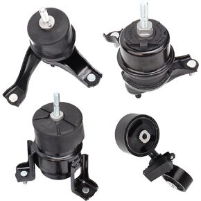 Engine Motor and Transmission Mount Kit Compatible with Camry 2002-2006 2.4L & Solara 2004-2008 2.4L Auto Transmission, Replace OE A4203 A4204 A4207 A4211, Set of 4