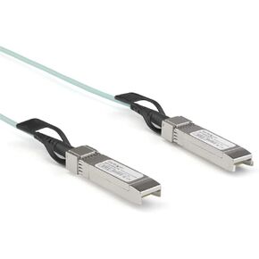 StarTech.com Dell EMC AOC-SFP-10G-3M Compatible 3m/9.84ft 10G SFP+ to SFP+ AOC Cable - 10GbE SFP+ Active Optical Fiber - 10Gbps SFP Plus/Mini GBIC/Transceiver Module Cable (AOCSFP10G3ME)