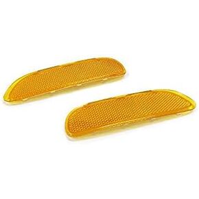 2PCS Amber Front Bumper Side Marker Light Reflector For BMW 3 Series E46 / M3 & M3 Convertible