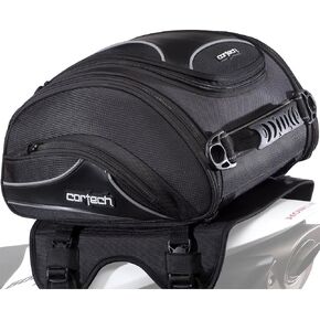 Cortech Super 2.0 24-Liter Motorcycle Tail Bag - Black / 13.4" L x 14.2" W x 7.5" D