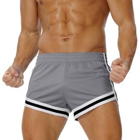 AIMPACT Men's Mesh Running Shorts Retro 3 Inch Quick Dry Gym Athletic Workout Short Shorts