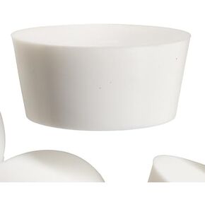 WidgetCo #11 White Silicone Rubber Stoppers, Rubber Plugs, Tapered, Industrial Grade (Qty 1)